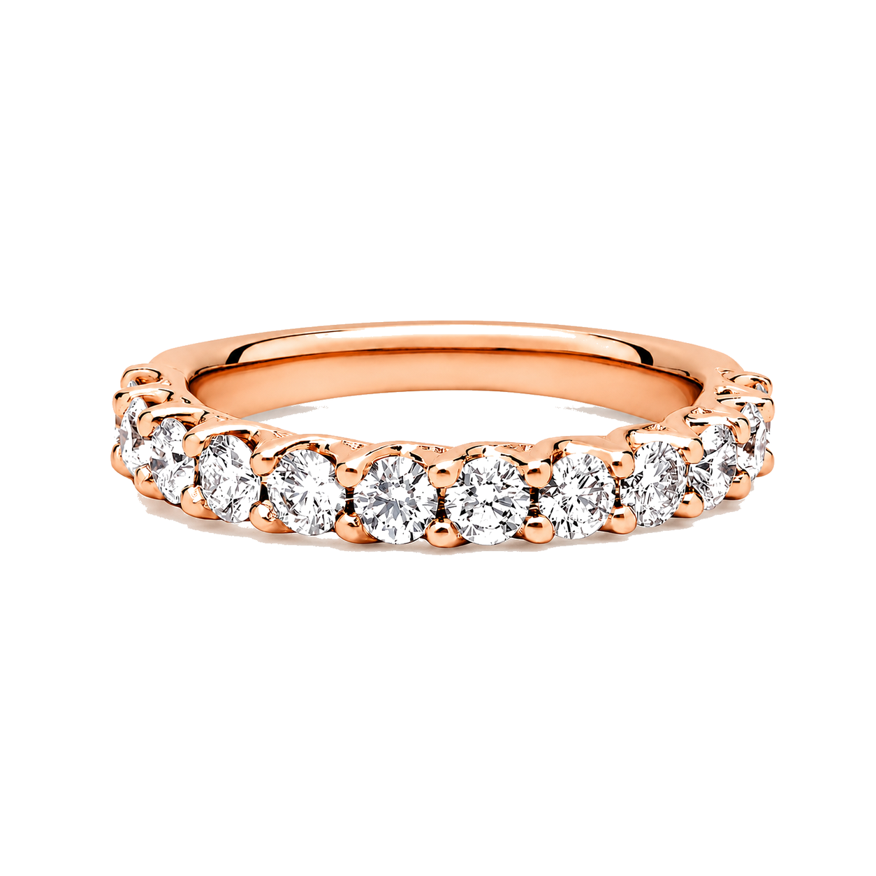 Lab Round Diamonds 1.00 CTW 14K Rose Gold Ring
