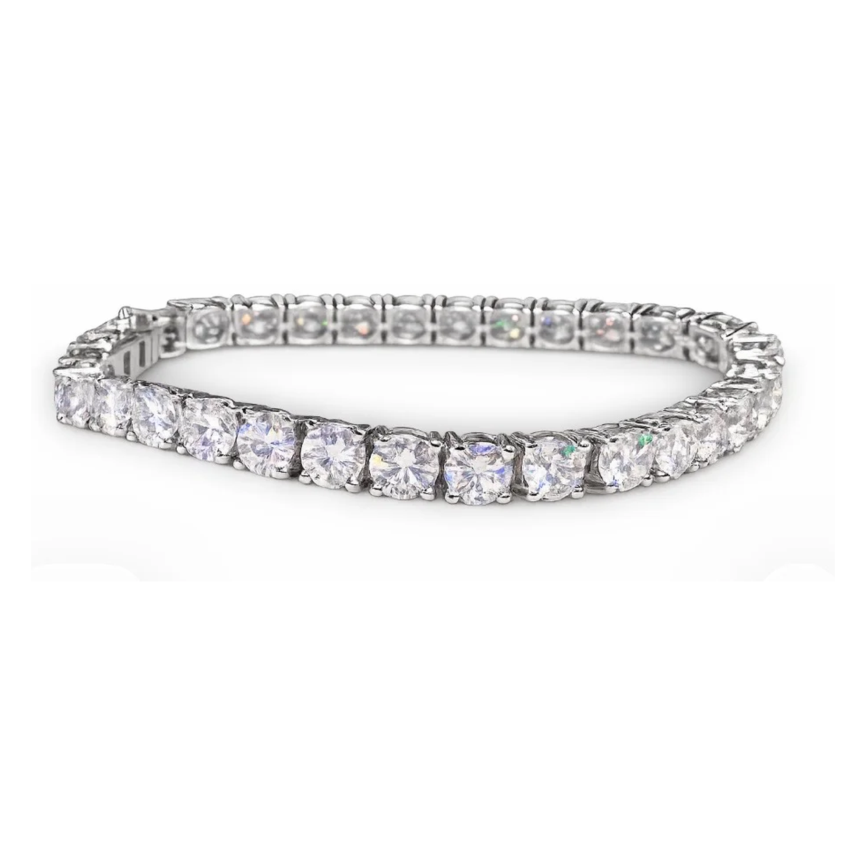 White Gold 14K Tennis Bracelet Lab 13 CTW