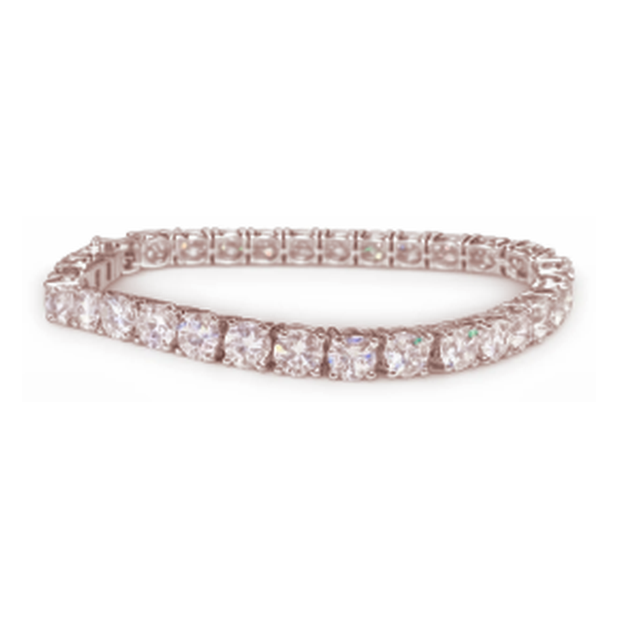 Rose Gold 14K Tennis Bracelet Lab 5 CTW