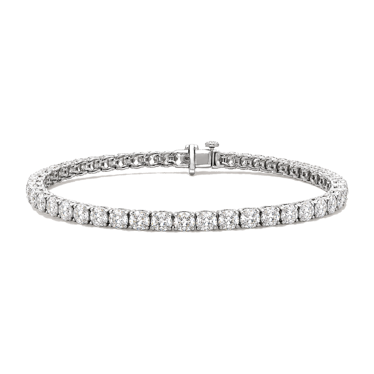 White Gold 14K Tennis Bracelet Lab 7 CTW