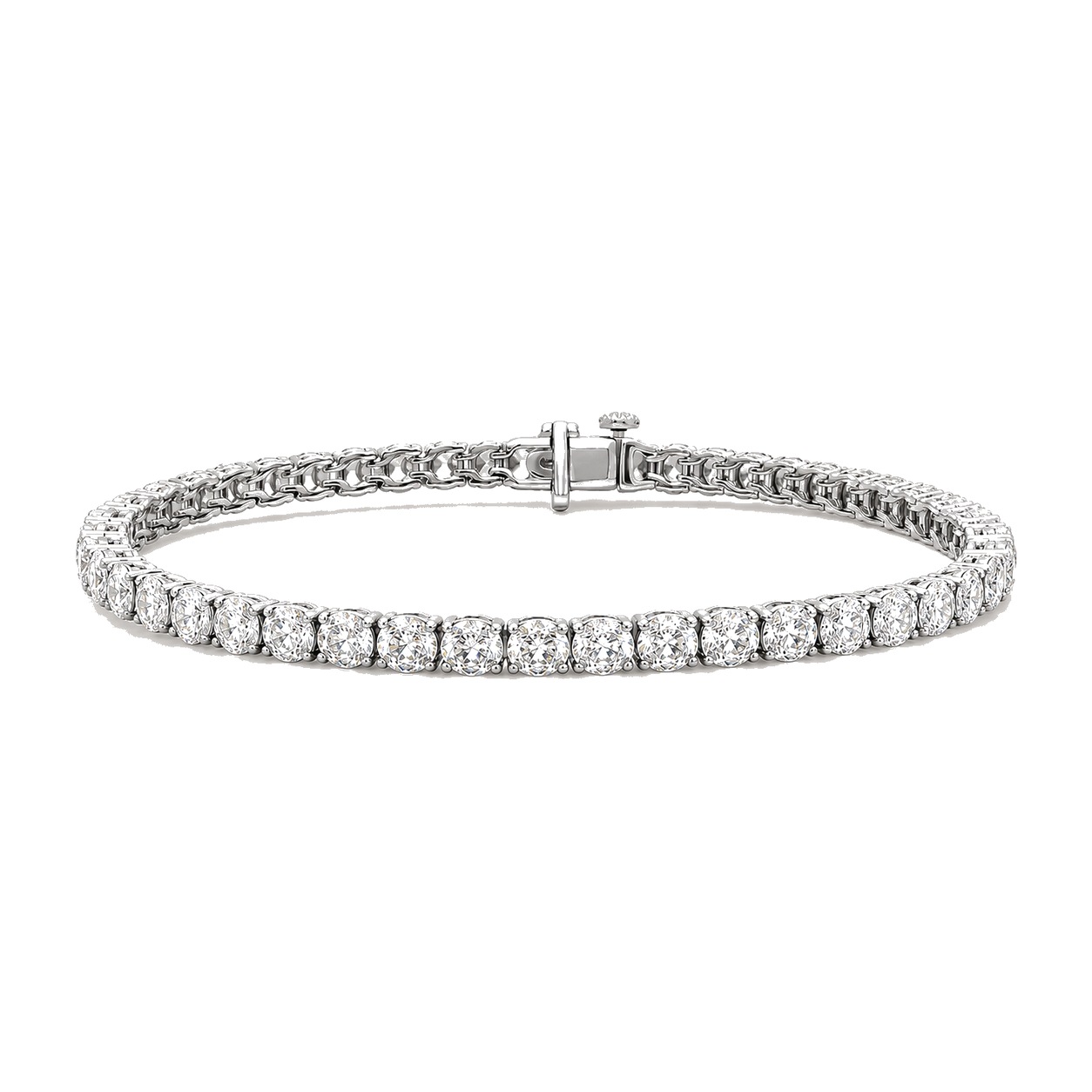 White Gold 14K Tennis Bracelet Lab 9 CTW